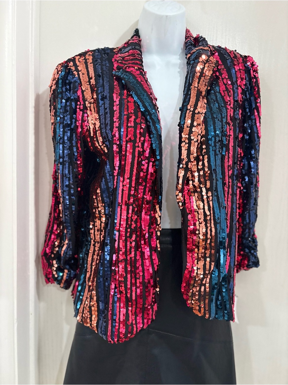 Maia Multi-Color Sequin Women's Blazer Jacket